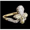 Image 1 : 14KT Yellow Gold 1.99 ctw Diamond Ring