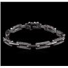 Image 1 : 1.45 ctw Diamond Bracelet - 14KT White Gold