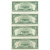 Image 3 : 1963 $5 Fine Red Seal Bill Lot of 4