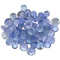 14.29 ctw Round Mixed Tanzanite Parcel