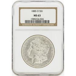 1885-O MS63 NGC Morgan Silver Dollar