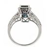 Image 2 : 2.20 ctw Indigo and Diamond Ring - 14KT White Gold