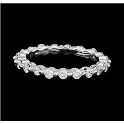 0.62 ctw Diamond Eternity Ring - 14KT White Gold