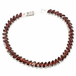 Natural  Mozambique Garnet 94 Cts Bracelet