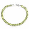 Image 1 : Natural Top Rich Green Peridot  82 Cts Bracelet