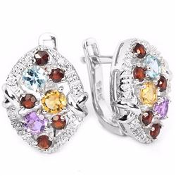 Natural Multi Gemstone EarRing