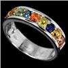 Image 2 : Natural Fancy Color Sapphire Ring