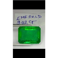 Natural Columbian Green Emerald 9.02 Carats