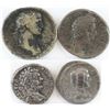 Image 1 : Lot of (4) Roman Empire Coins includes 98-117 Trajan, 180-192 Commodus, 193-211 Septimius Severus 