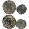 Image 1 : Lot of (4) Roman Empire Coins includes Diocletian, (2) Constantius II  Valentinian II.