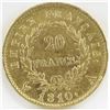 Image 2 : 1810-A France 20 Francs Gold - Napoleon I.