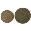 Image 4 : Lot of (10) Great Britain Coins includes 1732 Two Pence - George II, 1773 Half Penny - George III, 1