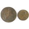 Image 1 : Lot of (6) Great Britain Tokens includes 1790 Half Penny Macclesfield, 1792 One Farthing Birmingham,