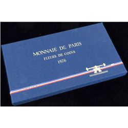 1976 Monnaie De Paris 9 Coin Set.