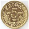 Image 2 : 1883-EB Sweden 5 Kroner Gold.