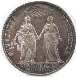 1770, Anno VIII - Issued to commemorate the creation of a tribunal for the Inland Territories to