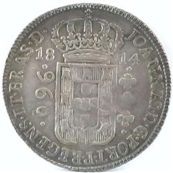 1814-B Brazil 960 Reis.