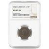 Image 1 : 1721 Great Britain 1/4 Penny (Farthing). NGC Certified MS63BN.