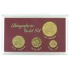Image 2 : 1984 4pc. Singapore Gold Set includes 1/10th, 1/4, 1/2  1oz. Gold.