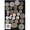 Image 2 : Lot of approx (28) misc. mostly Foreign Coins  Tokens. As Is!