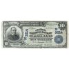 Image 1 : 1902 $10 National Currency Note - The Central National Bank of Peoria, Illinois - date back. CH# 32