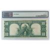 Image 2 : 1901 $10 Legal Tender (Bison) Note. FR# 122. PMG Certified VF30 net - tear paper.