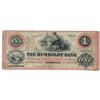 Image 1 : Rare Local Obsolete Note: 1860 $1 The Humboldt Bank Naperville, Illinois - IL 560.