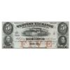 Image 1 : Obsolete Note: 1857 $5 Nebraska Territory - Western Exchange Fire and Marine Insurance Co - NE80.