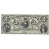 Image 1 : Obsolete Note: 1865 $2 Timber Cutter's Bank Savannah, Georgia.