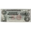 Image 1 : Obsolete Note: 1860's $50 State of Missouri - Confederate Defense Bond - CR20.