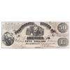 Image 1 : Contemporary Counterfeit Confederate: 1861 $50 Confederate States of America - CT-14.