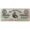 Image 1 : Confederate Currency: April 6, 1863 $50 Confederate States of America - T-57.