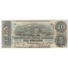 Image 1 : Confederate Currency: April 6, 1863 $10 Confederate States of America - T-59.