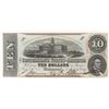 Image 1 : Confederate Currency: April 6, 1863 $10 Confederate States of America - T-59.