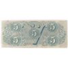 Image 2 : Confederate Currency: April 6, 1863 $5 Confederate States of America - T-60.