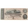 Image 1 : Confederate Currency: February 17, 1864 $5 Confederate States of America - T-69.