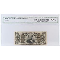 Fractional Currency: Third Issue 50 Cents. FR# 1324. CGA Certified GU66.