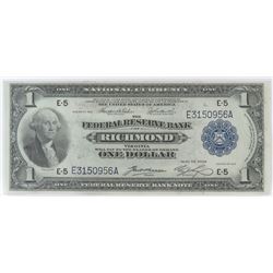 1918 $1 Federal Reserve Note - Richmond. FR# 721.