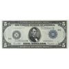 Image 1 : 1914 $5 Federal Reserve Note - Philadelphia. FR# 855c.