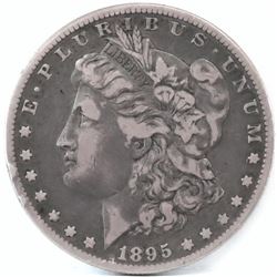 1895 O Morgan Dollar.