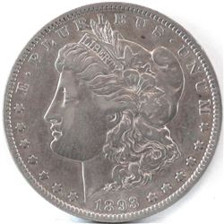 1893 O Morgan Dollar.