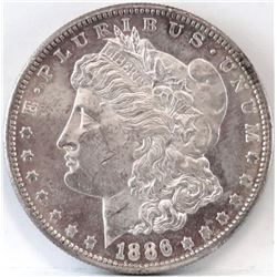 1886 S Morgan Dollar.