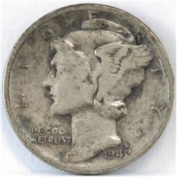 1942/1 Mercury Dime. Key!