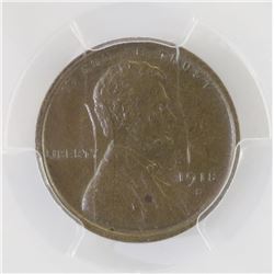 1918 S Lincoln Wheat Cent. PCGS Certified MS64BN.