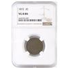 Image 1 : 1872 Two Cent Piece. NGC Certified VG8BN.
