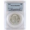 Image 1 : Lot of (2) PCGS Certified Franklin Half Dollars includes 1949 MS64FBL  1949 D MS64FBL.