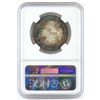 Image 2 : 1832 Capped Bust Half Dollar - Rainbow Toning Reverse. NGC Certified MS62.