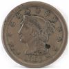 1857 Braided Hair Large Cent - Large Date.