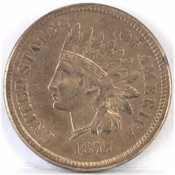 1877 Indian Head Cent.