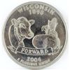 Image 1 : 2004 D Washington - Wisconsin Statehood Quarter - High Leaf Error.